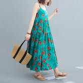 Women Holiday Style Printed Sleeveless Casual Holiday Dress